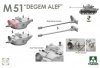 Takom 2207W SHERMAN² BOX M4A1(76W) VVSS Late Production+M51 DEGEM ALEF+US ARMY 1/4TON UTILITY TRUCK & MP FIGURE 1/35